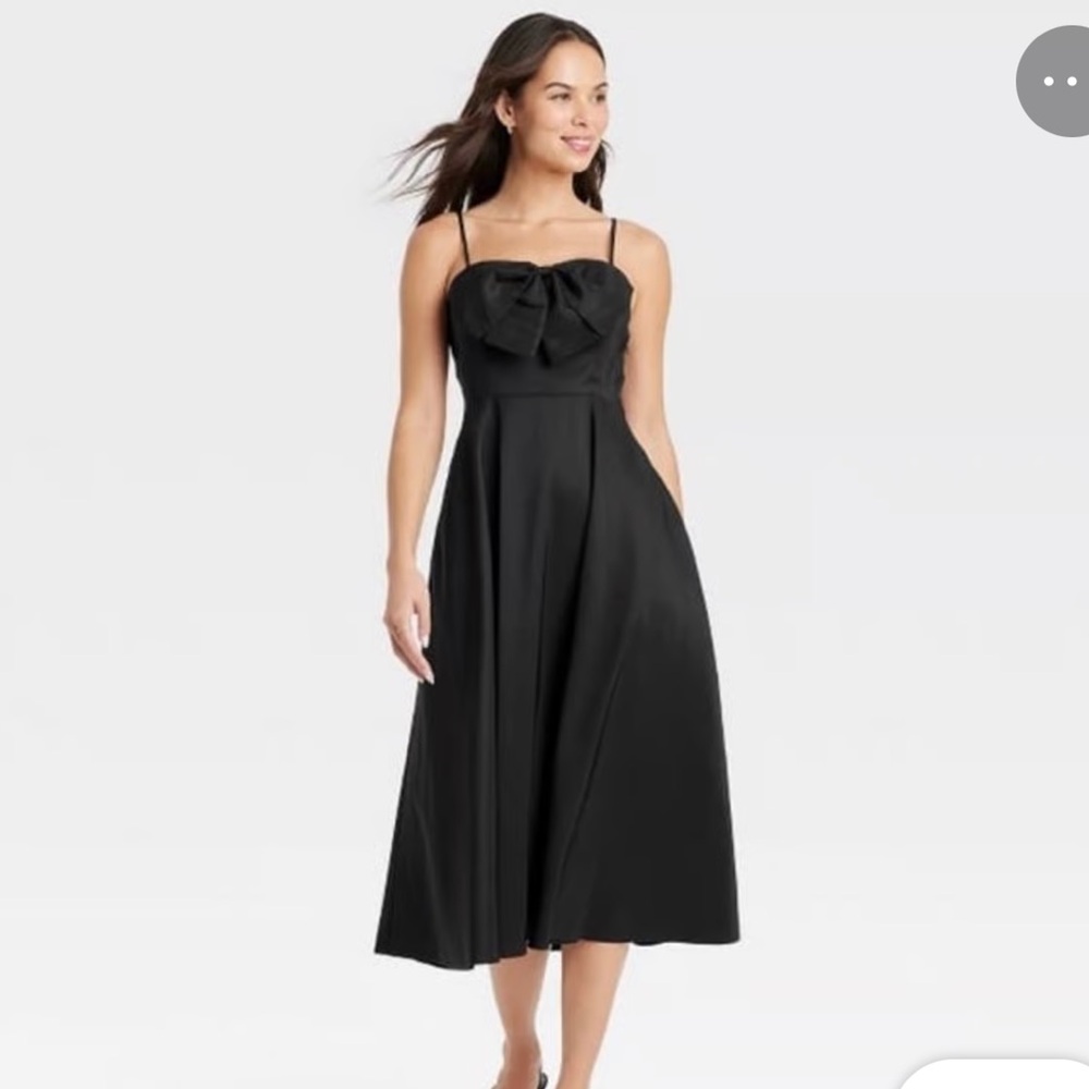 A New Day black bow dress size 6 NWOT